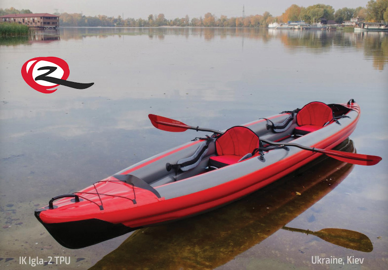 TPU 2-person Inflatable Kayak Fishing Tender Inflatable Pontoon Boat Canoe  